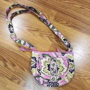 Vera Bradley Priscilla Pink Lizzy Floral Crossbody Bag Purse Pattern Retired